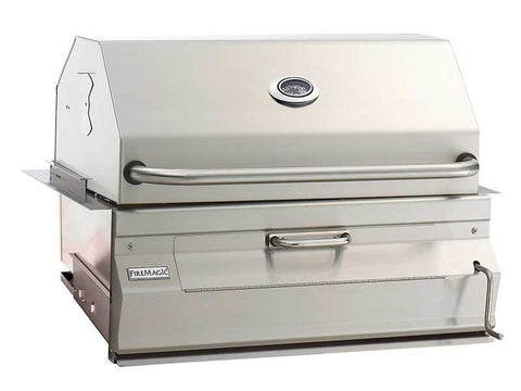 Image of Fire Magic Charcoal Slide In Barbecue Grill with Smoker Hood (24 x 18) 12-SC01C-A