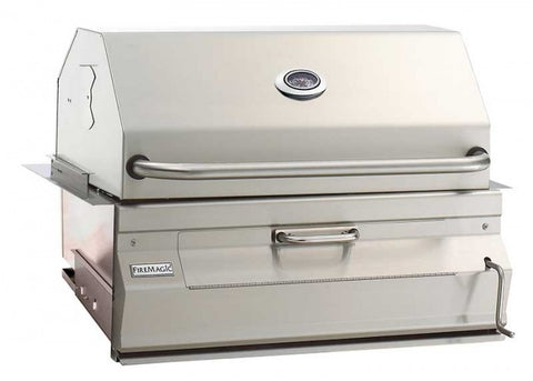 Image of Fire Magic Charcoal Slide In Barbecue Grill with Smoker Hood (30 x 18) 14-SC01C-A