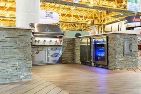 Image of 24" Hestan Outdoor Dual Zone Refrigerator with Wine Storage (Solid Door) - GRWS Series