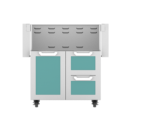 Image of 36" Hestan Outdoor Tower Cart with Door/Drawer Combo - GCR Series