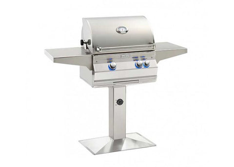 Image of Fire Magic Aurora A430s 24-inch Patio Post Mount Grill With Rotisserie A430s-8EA-P6