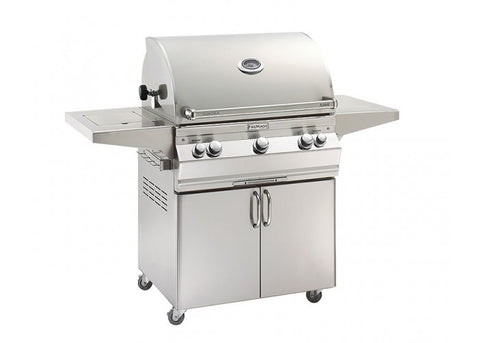 Image of Fire Magic Aurora A660s 30-inch Portable Grill With Side Burner and Rotisserie A660s-8EA-62