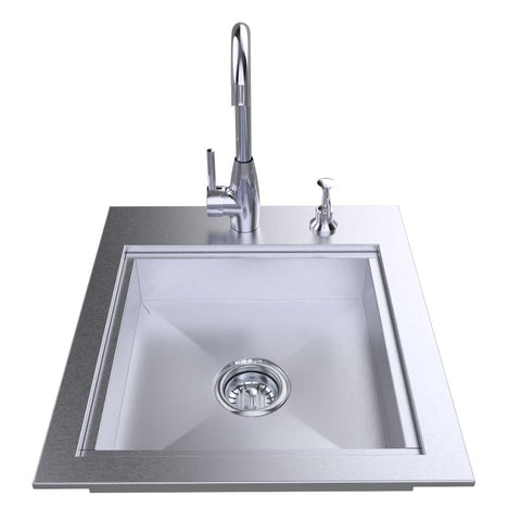 Image of 20" ADA Compliant Sink with Cover & Hot/Cold Faucet