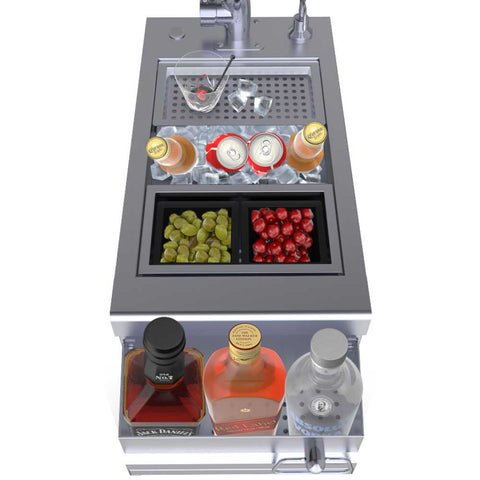 Image of Ruby Series 14" Bar Sink Cocktail Ice Chest Station