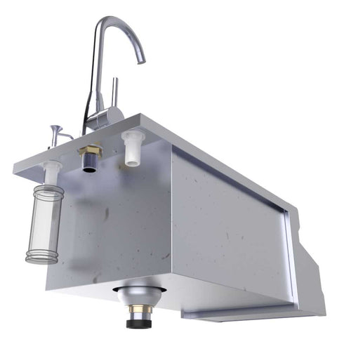 Image of Ruby Series 14" Bar Sink Cocktail Ice Chest Station