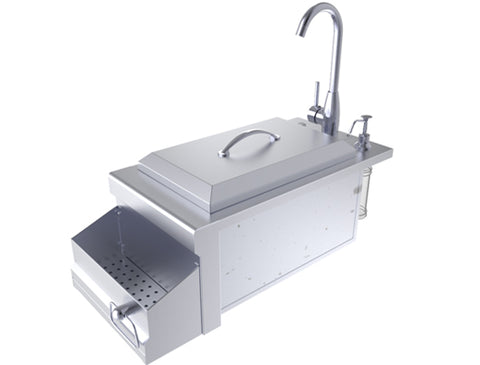 Image of Ruby Series 14" Bar Sink Cocktail Ice Chest Station