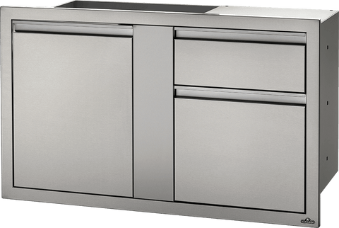 Image of Napoleon 42" X 24" Large Door and Waste Bin Drawer - BI-4224-1D1W - In Stock
