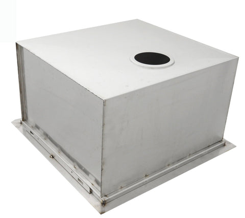 Image of Over/Under 20" x 12" Height Single Basin Sink w/Cover