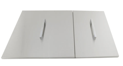 Image of Over/Under 34" x 12" Height Double Basin Sink w/2 Covers