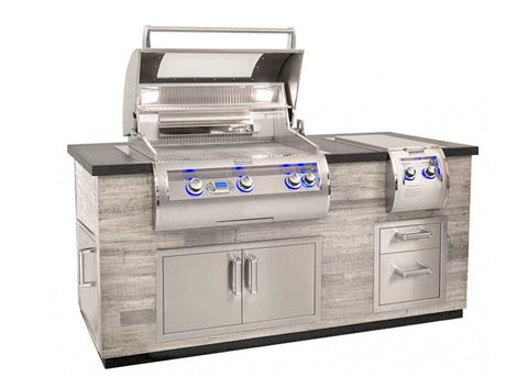 Image of Fire Magic Silver Pine Reclaimed Wood Style Island ID660-SPD-77BA