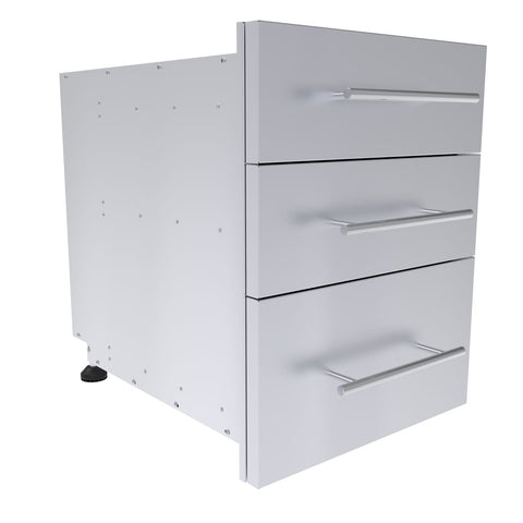 Image of Designer Series 23"Height Multi-Configurable Triple Drawer w/Self-Leveling Legs