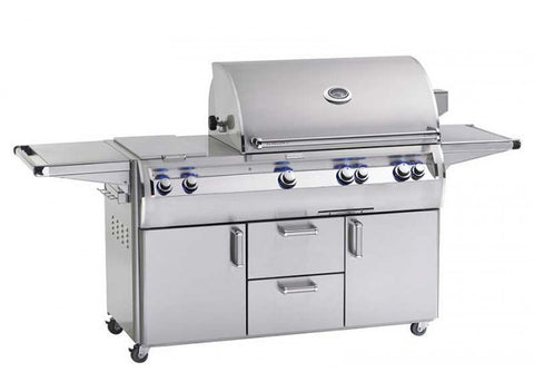 Image of Fire Magic Echelon Diamond E790s 36-inch Cabinet Cart Grill with Double Side Burner (Analog) E790s-8EA-71