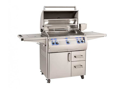 Image of Fire Magic Echelon Diamond E660s 30-inch Portable Grill with Single Side Burner (Analog) E660s-8EA-62
