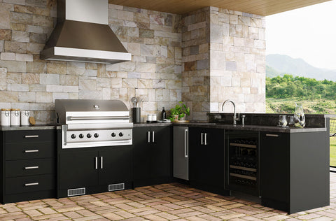 Image of WeatherStrong Miami L-Shaped Kitchen Cabinet