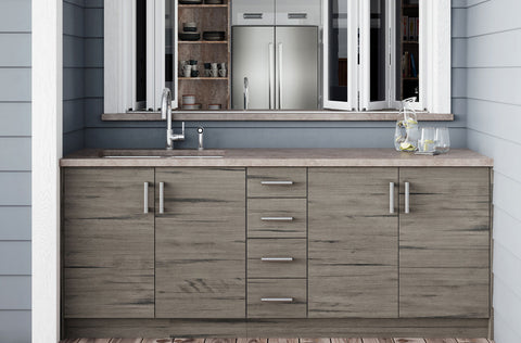Image of WeatherStrong Miami Wall to Wall Kitchen Cabinet