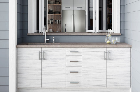 Image of WeatherStrong Miami Wall to Wall Kitchen Cabinet