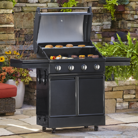 Image of Tytus Black Stainless Steel 4-Burner Grill T400SSBLP
