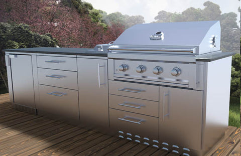 Image of The Brazos 10 Foot Cabinet Island Package