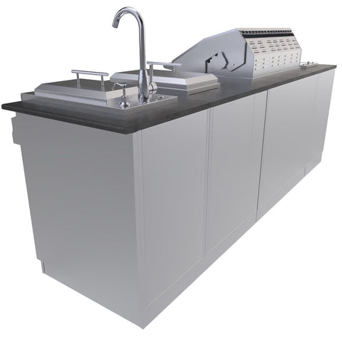 Image of AUSTIN 9’ Grill/Double Burner/Companion Pro & Bar Center Island Package