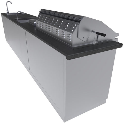 Image of HILL COUNTRY 13’-6" Expansive Island Package with our Largest Gas Grill, Highest performing Power Burner, Dual Burners and Premium Sink Package.