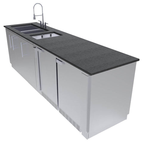 Image of Galley 9 Foot Clean & Prep Cabinet Island Package
