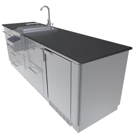 Image of Savana 8' 6" length Wet Bar Outdoor Cabinet Package