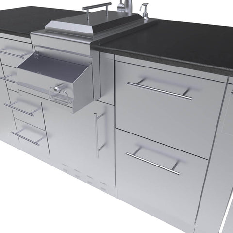 Image of Savana 8' 6" length Wet Bar Outdoor Cabinet Package