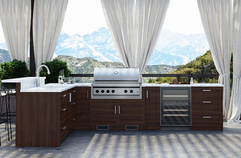 Image of WeatherStrong Tampa L-Shaped Kitchen Cabinet