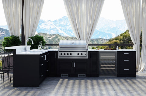 Image of WeatherStrong Tampa L-Shaped Kitchen Cabinet