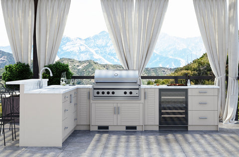 Image of WeatherStrong Tampa L-Shaped Kitchen Cabinet