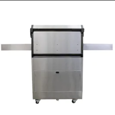 Image of Tytus Walnut Wood Metal 4-Burner Gas Grill