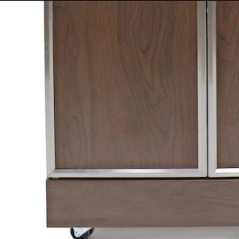 Image of Tytus Walnut Wood Metal 4-Burner Gas Grill