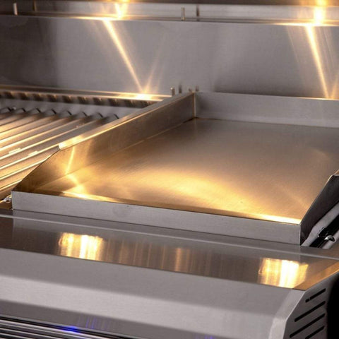 Image of American Muscle Grill by Summerset 36" 5-Burner Freestanding Dual Fuel Wood / Charcoal / Gas Grill AMG36-NG + CART-AMG36