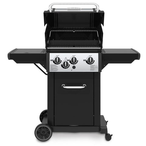 Image of Broil King Monarch 340 Black with Stainless Steel 3 Burner Natural Gas Grill