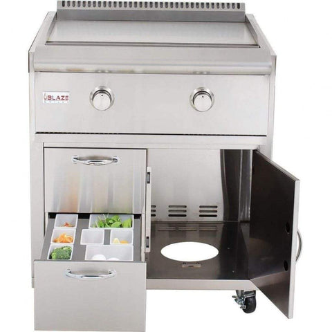 Image of Blaze 30" Grill Cart for Gas Griddle (Cart Only)