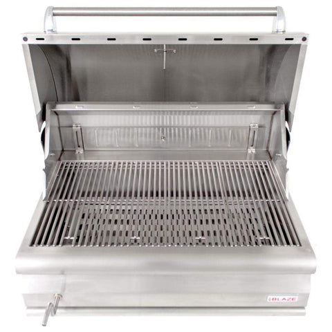 Image of Blaze 32" Built-In Charcoal Grill with Adjustable Charcoal Tray