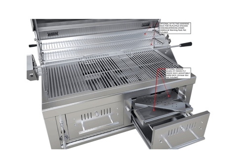 Image of Sunstone 42-Inch Dual Zone 304 Stainless Steel Charcoal Grill