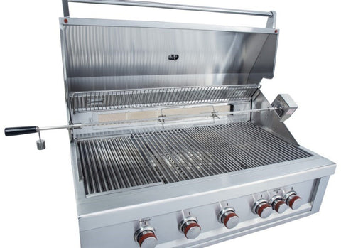 Image of Sunstone Ruby 42-Inch 5 Burner Pro-Sear Built-In Gas Grill With Rotisserie - Ruby5BIR