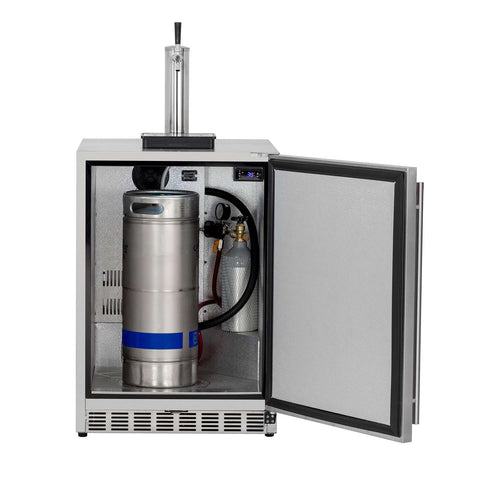 Image of Summerset Outdoor Single Tap Kegerator, 6.6 Cubic Feet SSRFR-24DK