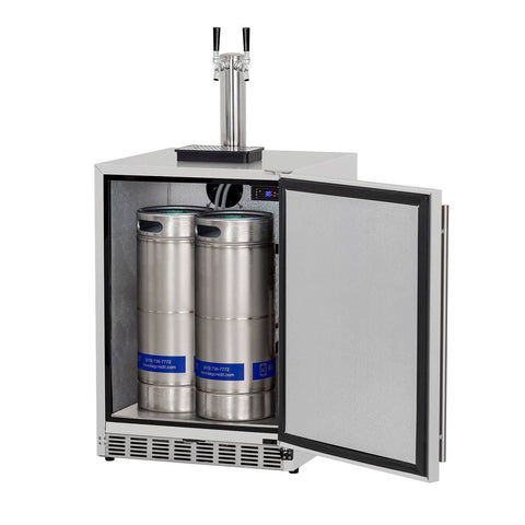 Image of Summerset Outdoor Single Tap Kegerator, 6.6 Cubic Feet SSRFR-24DK