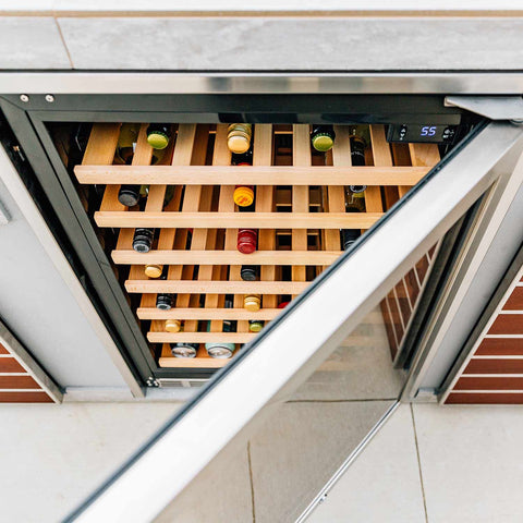 Image of Summerset Deluxe 54-Bottle Outdoor Wine Cooler, 5.3 Cubic Feet SSRFR-24WD