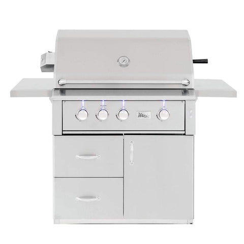Image of Summerset Alturi 42" 3-Burner Freestanding Gas Grill With Stainless Steel Burners & Rotisserie ALT42T-NG + CART-ALT42