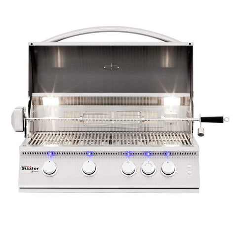 Image of Summerset Sizzler Pro 32" Freestanding Gas Grill SIZPRO32-NG + CART-SIZ32-DC