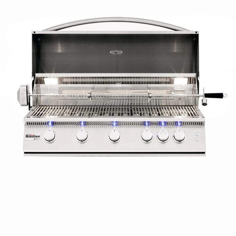 Image of Summerset Sizzler Pro 40" Freestanding Gas Grill SIZPRO40-NG + CART-SIZ40-DC