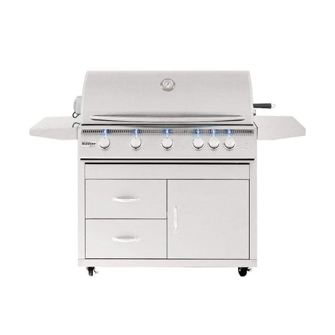 Image of Summerset Sizzler Pro 40" Freestanding Gas Grill SIZPRO40-NG + CART-SIZ40-DC