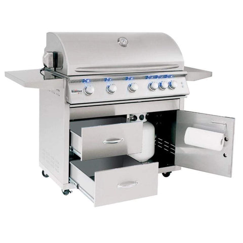 Image of Summerset Sizzler Pro 40" Freestanding Gas Grill SIZPRO40-NG + CART-SIZ40-DC