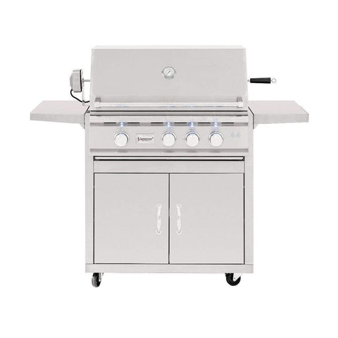 Image of Summerset TRL 32" Freestanding Gas Grill with Fully Assembled Door & 2-Drawer Combo - TRL32-NG + CART-TRL32