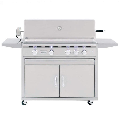 Image of Summerset TRL 38" Freestanding Gas Grill with Fully Assembled Door & 2-Drawer Combo - TRL38-NG + CART-TRL38