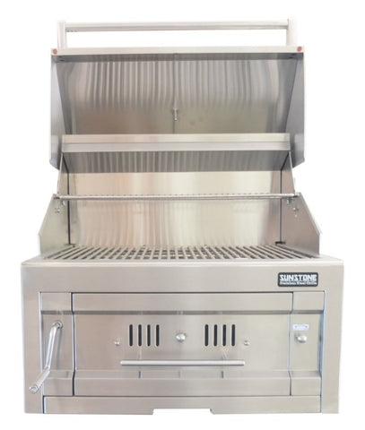 Image of Sunstone 28-Inch Single Zone 304 Stainless Steel Charcoal Grill