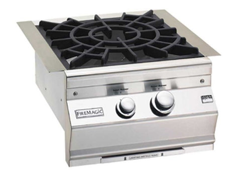 Image of Fire Magic 2020 Aurora Power Burner With Porcelain Cast Iron Grid 19-7B2-0